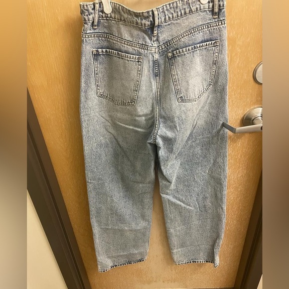 Floral & Heart Print Straight Leg Jeans - Picture 4 of 5